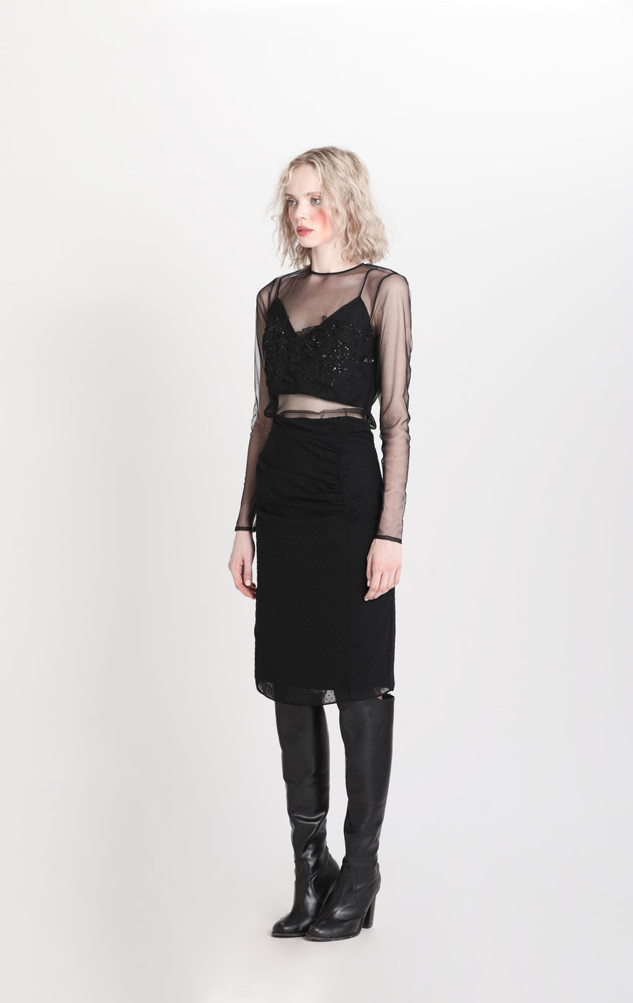 Black See-Through / Black Skirt